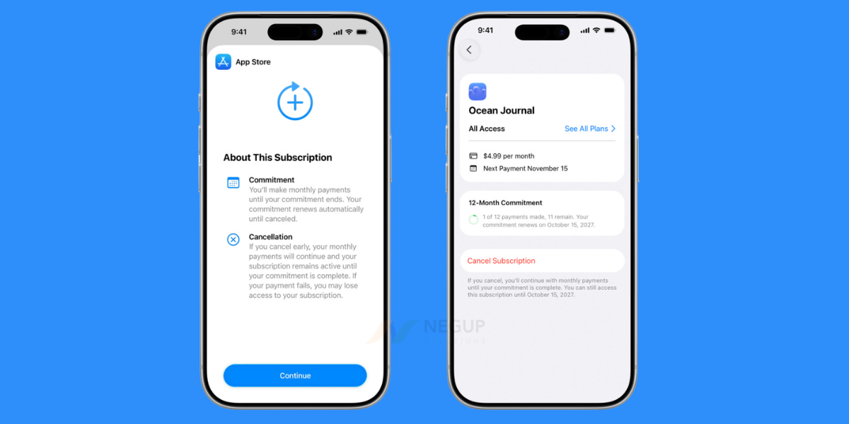Apple introduces a new subscription model: Monthly Plans with 12-Month Commitment