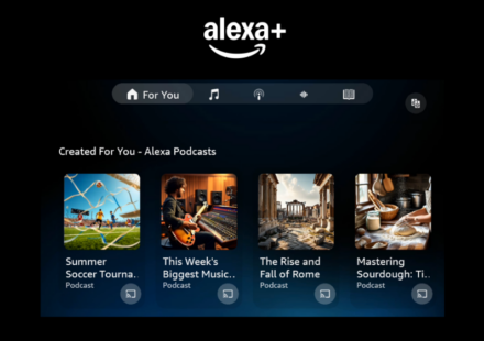 Alexa Plus can now generate AI podcasts on demand