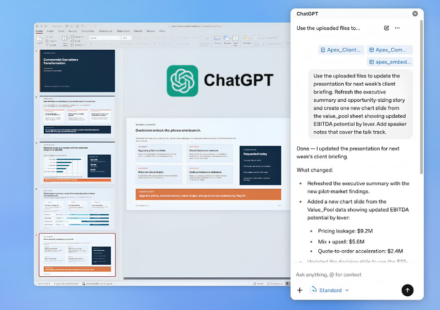 ChatGPT is now available inside Microsoft PowerPoint
