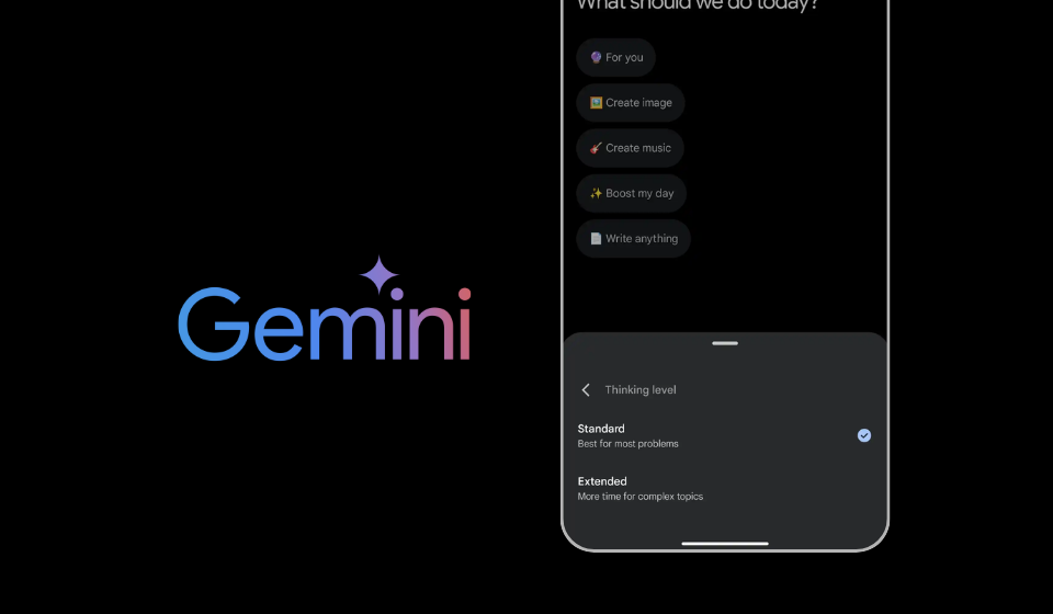 Gemini is rolling out Extended thinking and new app integrations