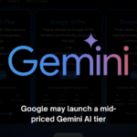 Google may launch a mid priced Gemini AI tier at around 100month