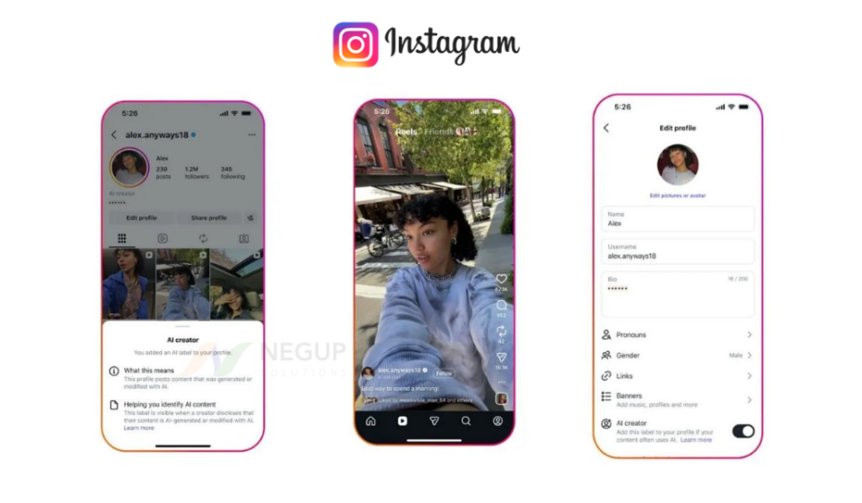 Instagram is testing an ‘AI creator badge