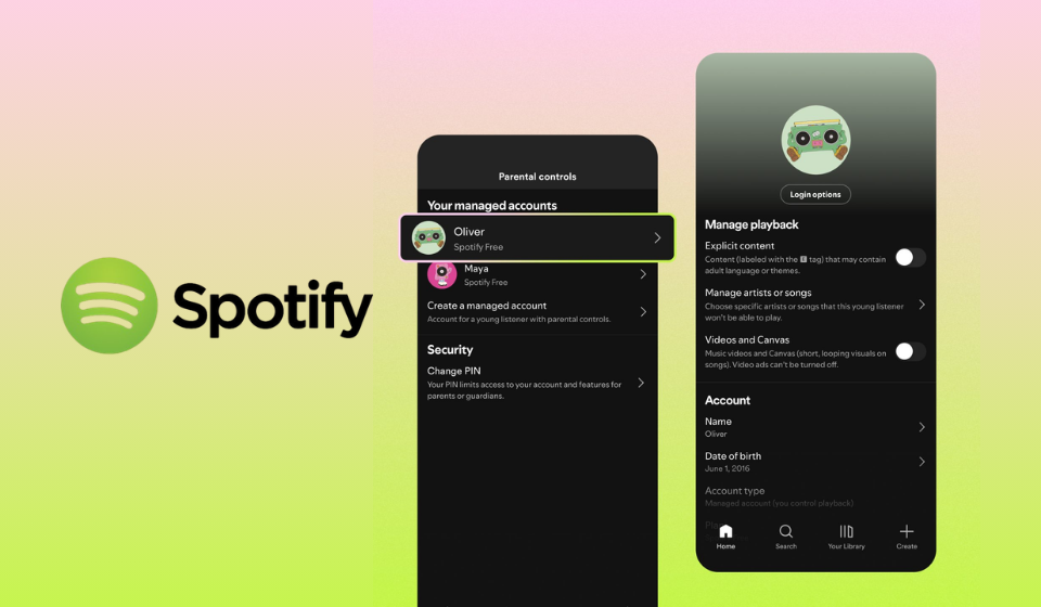 Spotify is expanding managed accounts to its free tier for young listeners