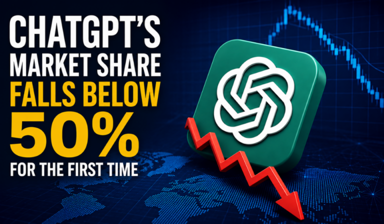 ChatGPT Faces Growing Competition as Market Share Slips Below 50%
