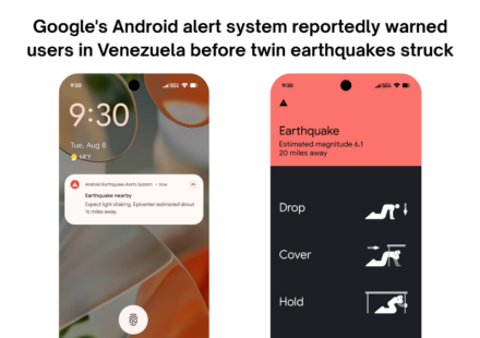 Google Android Earthquake Alerts