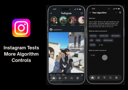 Instagram algorithm controls