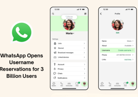 WhatsApp username reservations