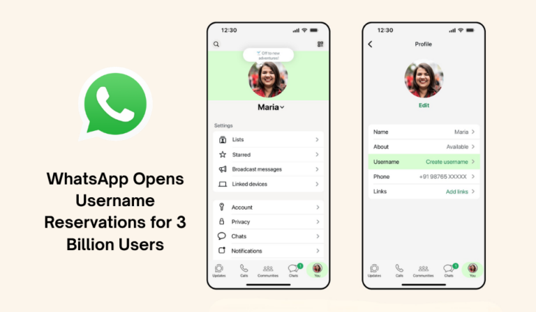 WhatsApp Opens Username Reservations, Letting 3 Billion Users Chat Without Sharing Phone Numbers