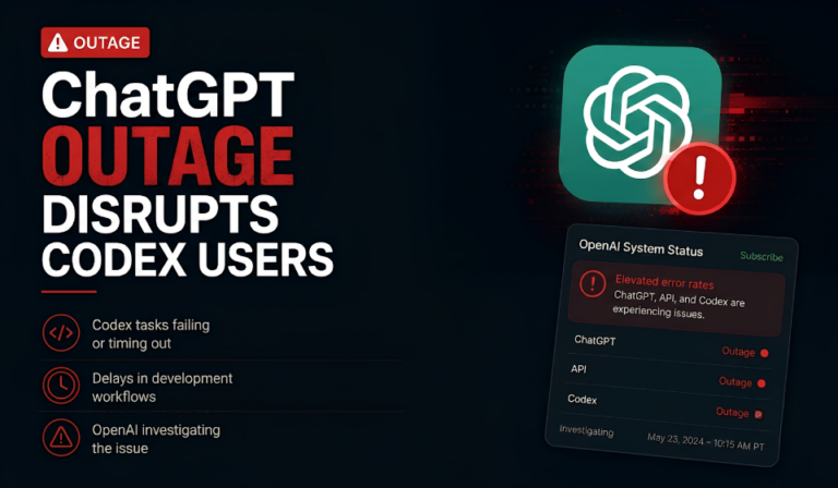 ChatGPT Service Disruption Affects Codex, Custom GPTs, and Analytics Features