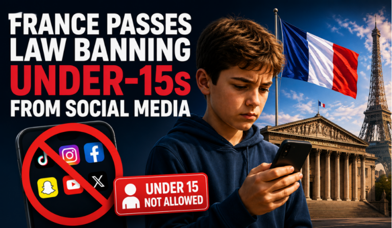 France Passes New Law Requiring Parental Consent for Social Media Users Under 15