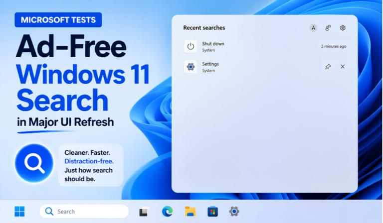 Microsoft Removes Advertisements from Windows 11 Search for a Cleaner User Experience