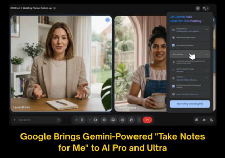 Google Meet AI note taking