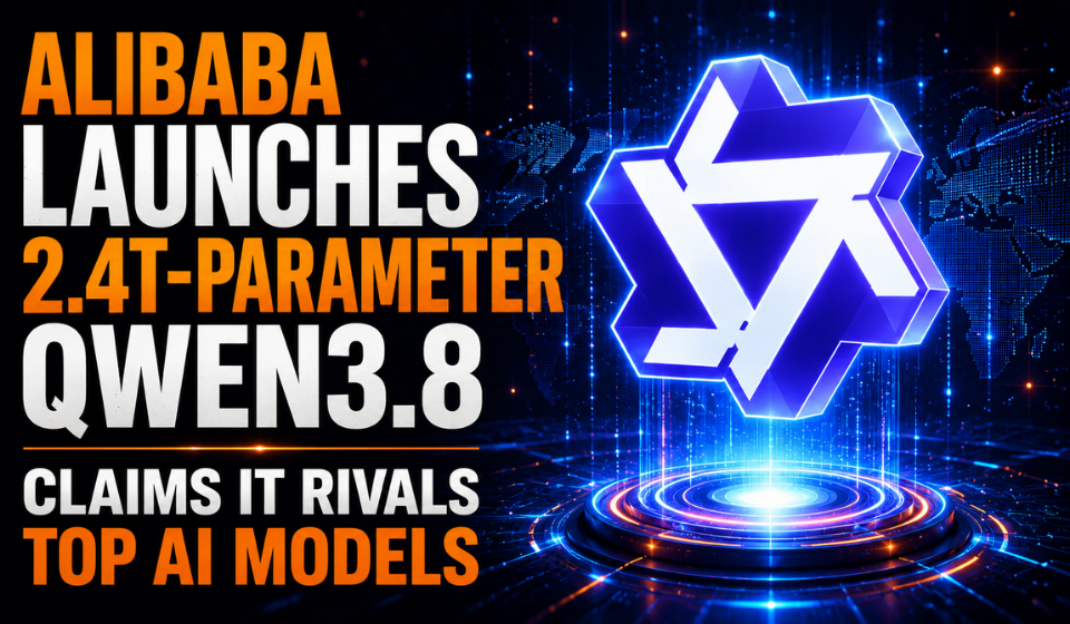 Alibaba Launches Qwen3.8, a 2.4 Trillion-Parameter AI Model Aimed at Enterprise and Developer Workloads