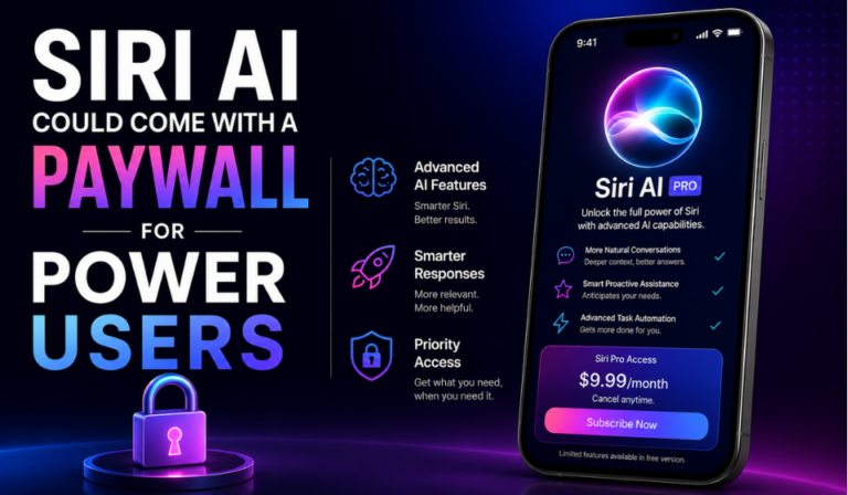 Apple May Introduce a Paid Siri AI Upgrade for Heavy Users