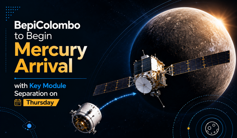 BepiColombo Begins Final Approach to Mercury With Major Spacecraft Separation