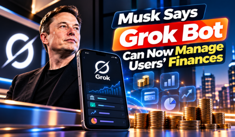 Musk Says Grok Bot Can Now Help Manage Users’ Finances