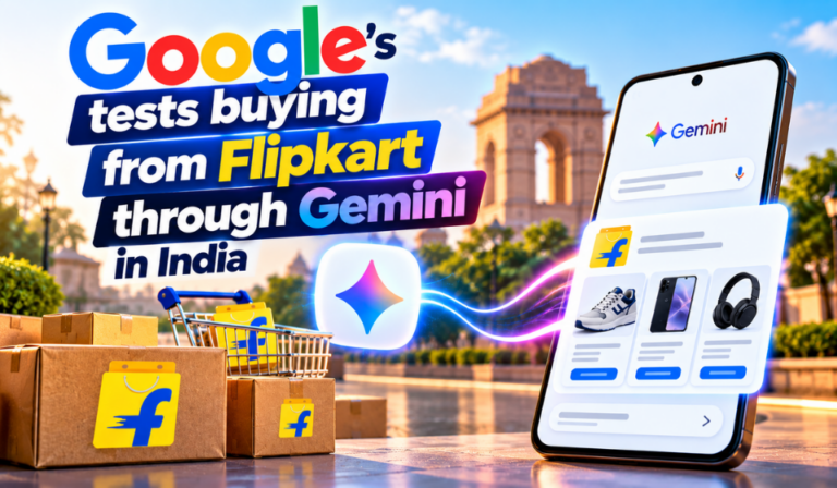Google Tests Gemini AI Shopping With Flipkart in India